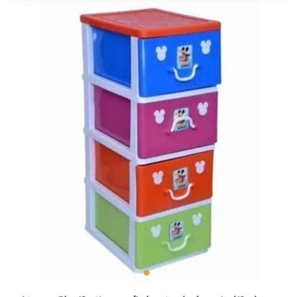 Baby 4 Layer Plastic Storage Baby Wardrobe